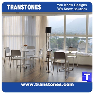 Black Artificial Stone Marble Restaurant Dinner Table Desk,Square Engineered Stone Solid Surface Reception Desk Interior Stone Design Acrylic Hotel Furniture,Transtones Customized