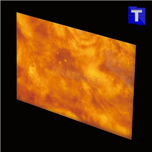 Gold Artificial Alabaster Backlit Tile Walling Cladding Panel,Yellow Engineered Glass Stone,Golden Onyx Translucent Tiles for Bathroom Walling Slabs,Transtones Customized
