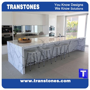 Italy Calacatta Carrara Gold Marble Tiles Panel Walling for Hotel Project,Interior Stone Home Decoration, Building Ornaments Transtones Customized
