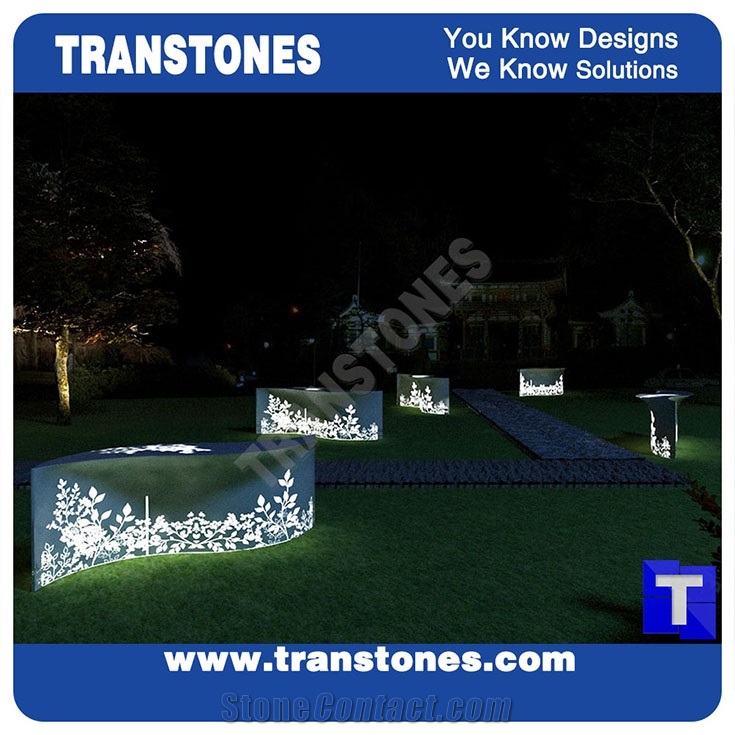 White Aritificial Marble Stone Bar Tops,Club Reception Desk Table 3d Surface Design,Solid Surface Engineered Stone Countertops,Transtones Customized