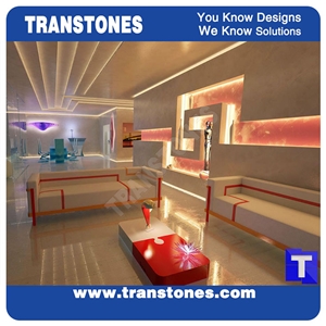 White Artificial Stone Marble 3d Design Wall Panel,Engineered Stone Solid Surface Free Style Walling Stone,,Interior Stone Design Acrylic Furniture,Transtones Customized