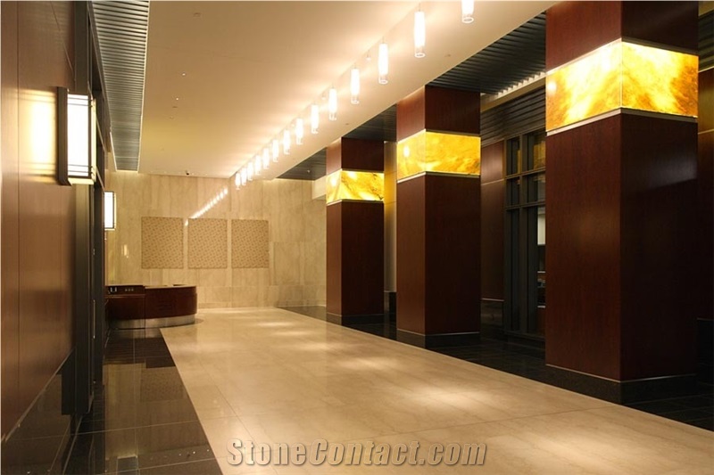 Yellow Beige Artificial Onyx Stone Tiles Wall Covering Panel for Hotel Project,Engineered Stone Alabaster Translucent Backlit Slabs Tile Walling