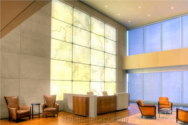Yellow Beige Artificial Onyx Stone Tiles Wall Covering Panel for Hotel Project,Engineered Stone Alabaster Translucent Backlit Slabs Tile Walling