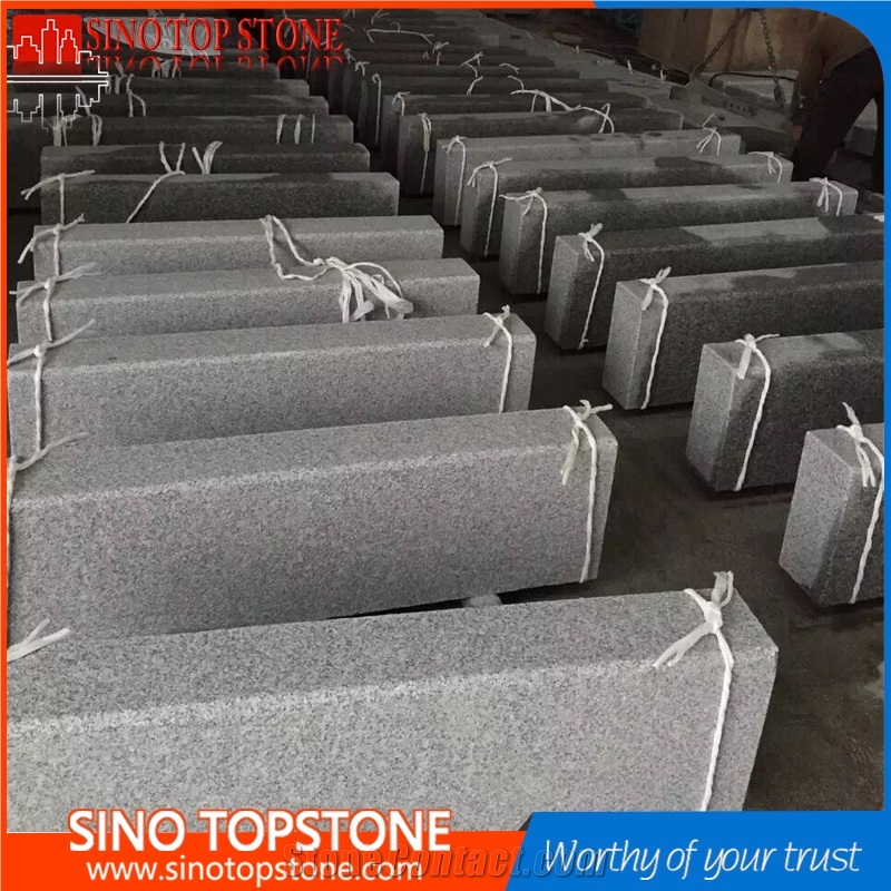 G603 Granite Road Kerb, Cheap Grey Granite Kerbstone, Hubei G603 Paving Factory Directly Price