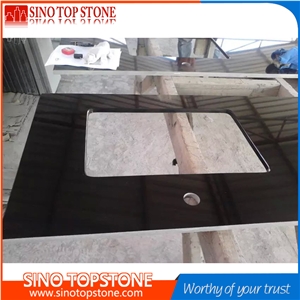 G684 China Black Granite Black Galaxy Black Pearl Fuding Black Granite Countertop