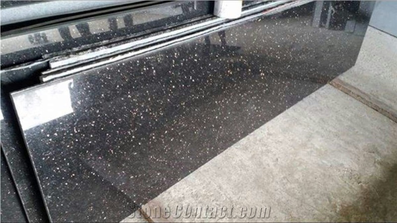 Black Galaxy Granite Slabs & Tiles