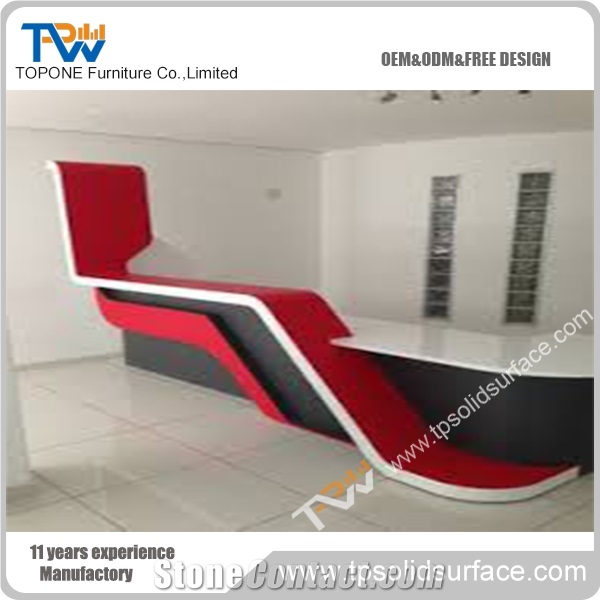 Artificial Marble Stone Acrylic Solid Surface Clinic Reception Desk Tops Design, Interior Stone Clinic Reception Counter Tops Clinic Furniture for Sale