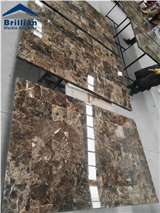 Castanho Imperador Escuro Marble Countertops,Marble Mosaic Desk Tops,Dark Emperador Marble Kitchen Bar Tops,2cm Thick Mosaic Kitchen Island Tops,Polished Mosaic Worktops,Waterjet Marble Desk Tops