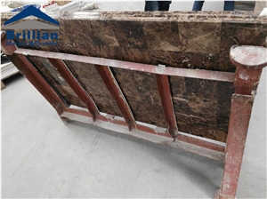 Dark Emperador Marble Table Top Design,Composite Marble Tabletops,Marble Mosaic Reception Desk,2cm Thick Marble Mosaic Work Tops,Polished Marble Mosaic Tabletops,Mosaic Coffee Table Tops