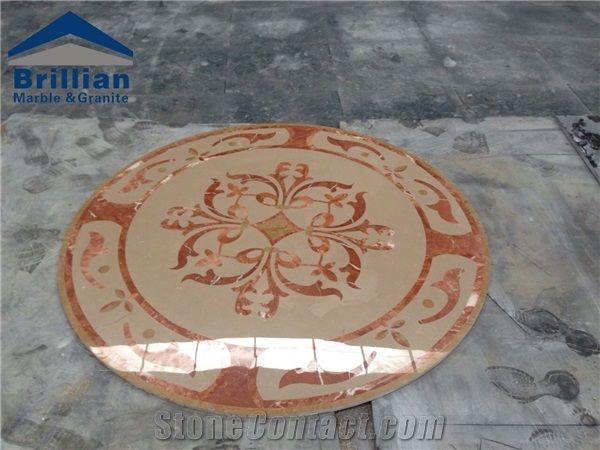 Golden Century Marble Waterjet Medallion,China Multicolor Marble Water Jet Medallion,Flooring Decration,Building Decoration,Marble Waterjet Medallions Modern Design,Marble Inlay Waterjet Medallions Fo