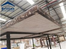 Polished Emperador Dark Marble Kitchen Tops,Composite Marble Kitchen Desk Tops,Pocelain Composite Marble Kitchen Countertops,Mosaic Marron Emperador Island Tops,Mosaic Marble Bench Tops,Mosaic Bar Top
