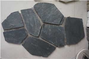 Crazy Paving / Slate Paving on Mesh / Slate Net Paste / Random Flag Stone/ Flagstone Crazy Paving / Slate Paving on Mesh / Slate Net Paste / Random Flag Stone/ Flagstone