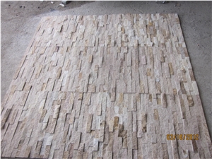 Gc-102 4 Row White Quartzite Culture Stone