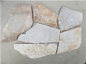 Oyster Slate Flag Stone, Yellow Slate Paving, Slate Crazy Paving, Flag Stone, Slate Flagstone Paver Random