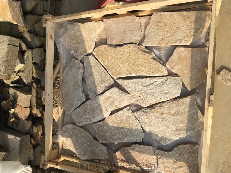 Oyster Slate Flag Stone, Yellow Slate Paving, Slate Crazy Paving, Flag Stone, Slate Flagstone Paver Random