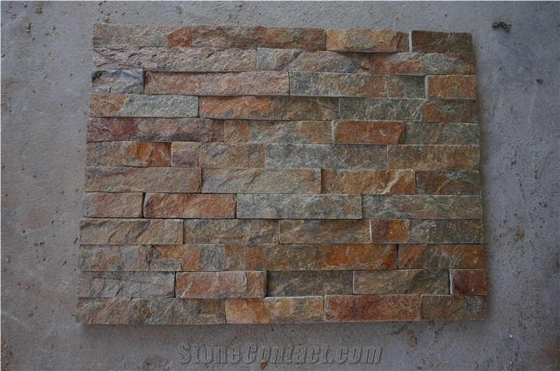 Rusty Quartzite Cultured Stone, Stacked Stone Veneer
