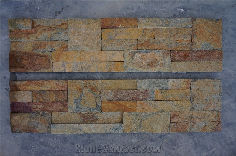 Rusty Quartzite Cultured Stone, Stacked Stone Veneer