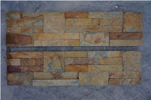 Rusty Quartzite Cultured Stone, Stacked Stone Veneer
