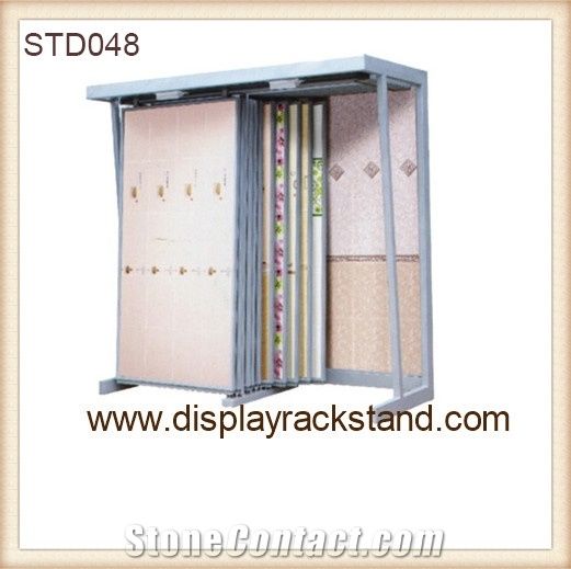 Black-Galaxy-Granite Display Racks Sliding Floor Displays Racks Stands Quartz Wholesale Hanging Displays Showroom Granite-Blocks Displays Shelves