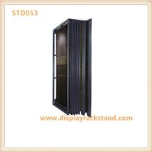 Black-Galaxy-Granite Flooring Displays Stone Tile Racks Unique Sliding Display Stands Pakistan-Marble Racks Sandstone Stands Travertine Showroom Display Racks