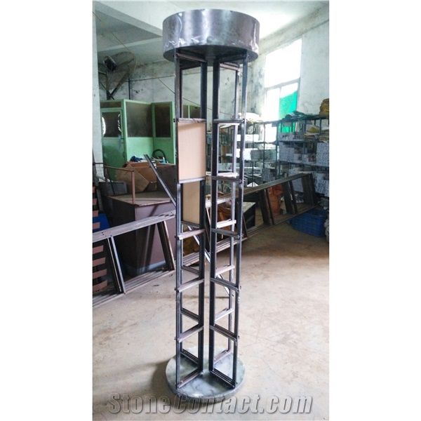 Brazil Granite Display Racks Slab Storage Racks Stone Shelf Marble Slab Metal Display Racks Marble Tile Display Showroom Racks Limestone Portable Display Cases Top Display Rack Stands Black Travertine