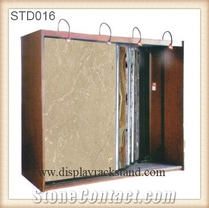 Ceramic Tile Racks Stone Sliding Tiles Stands Displays Wing Mable Tiles Displays Showroom Racks for Limestone Tile Sample Displays