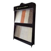 Ceramic Tile Racks Stone Sliding Tiles Stands Displays Wing Mable Tiles Displays Showroom Racks for Limestone Tile Sample Displays