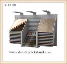 Display Frames for Marble Tiles Sliding Granite Stone, Display Racks Tradeshow Fixture Stands for Ceramic Tiles Slate Slab Display Racks