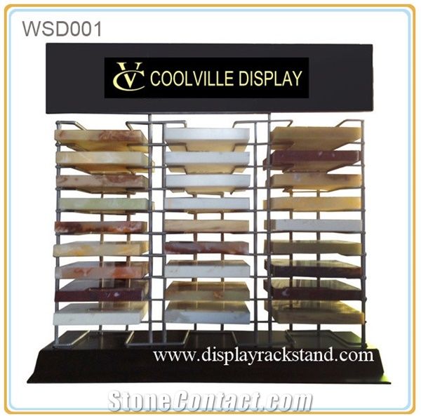 Granite-Slabs Racks Quartz Stone Sliding Tiles Stands Displays Wing Mable Tiles Displays Showroom Racks for Limestone Tile Sample Displays
