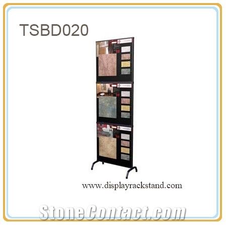 Labradorite China Display Stands Slate Drawer Slab Metal Racks Black-Marble Showroom Sliding Display Tower for T