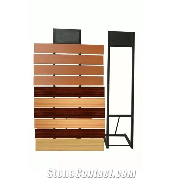 Page Turning Frame Hardwood Rack Waterfall Display Wing Rack Sample Frame Metal Display for Exhibition Tile Stand Ceramic Rack Flooring Display Free Standing Stone Display Metal Steel Hardwood Rack