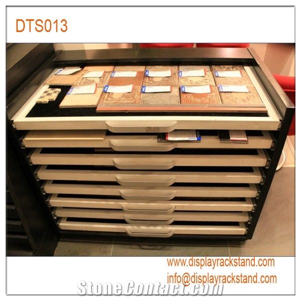 Slate Display Stands Drawer Wire Racks Black-Granite Displays Frames Sliding Stands Displays Mosaic Tiles Displays