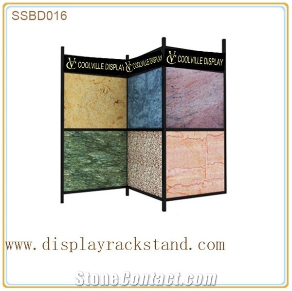 Stone Free Standing Granite Racks Onyx Displays Flooring Displays Waterfall Racks Wing Racks Marble Shelving Tradeshow Displays Fixture Laminated Displays Floor Stand Tile Racks Hardwood Displays