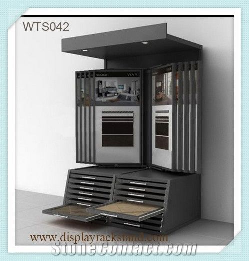 Stone Sample Displays Racks Tile Sample Stands Brazil-Granite Sample Metal Displays Slab Marble Free Standing Travertine Sample Display Stands