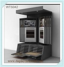 Stone Sample Displays Racks Tile Sample Stands Brazil-Granite Sample Metal Displays Slab Marble Free Standing Travertine Sample Display Stands