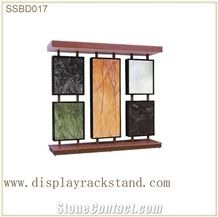 Tile Display Showroom Rack Waterfall Stone Shelf Silver-Travertine Hanging Displays Onyx Display Racks Crema Marble Metal Displays Mosaic Display Rack Stands Slate Portable Display Cases Granite Slab