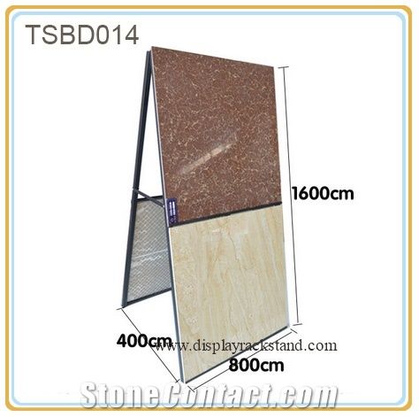 Tile Sample Display Racks Granite-Slabs Sample Floor Displays Racks Marble Stands Travertine Showroom Display Shelves for Granite Sample