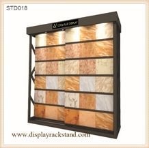 Tile Sample Display Racks Granite-Slabs Sample Floor Displays Racks Marble Stands Travertine Showroom Display Shelves for Granite Sample