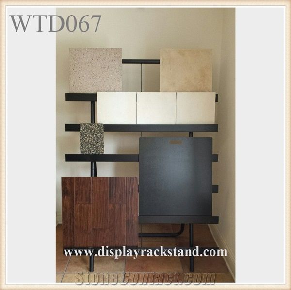 Tile Sample Display Racks Granite-Slabs Sample Floor Displays Racks Marble Stands Travertine Showroom Display Shelves for Granite Sample