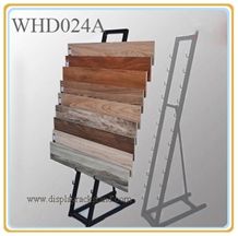 Waterfall Hardwood Displays Exhibition Stand Slab Display Ceramic Frame Tile Rack Free Standing Fixture for Exhibition Stone Case Ceramic Metal Steel Shelf Stone Frame Racks for Showroom Stand