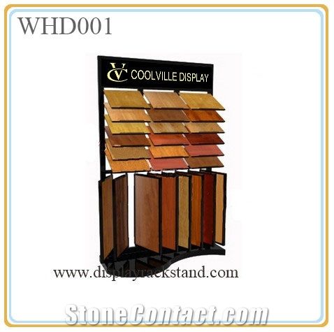 Waterfall Hardwood Displays Exhibition Stand Slab Display Ceramic Frame Tile Rack Free Standing Fixture for Exhibition Stone Case Ceramic Metal Steel Shelf Stone Frame Racks for Showroom Stand