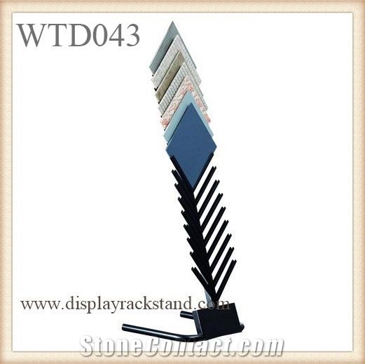 Waterfall Hardwood Rack Wing Wood Flooring Tile Gravel Slate Onyx Displays Grey-Granite Displays Pavers Rack Ceramic Displays Hardwood Laminate Flooring Stand Wheel Display Racks Manufacturer