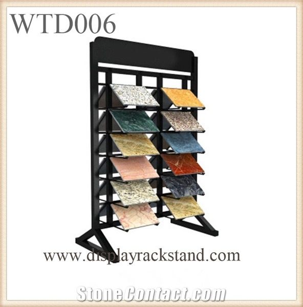 Waterfall Tile Displays Marble Displays Stone Towers Mosaic Shelf Quartzite Stands Granite Racks Hardwood Displays Ceramic Cabinets Limestone Displays Wing Racks Metal Racks
