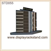 White-Marble Showroom Sliding Display Racks Granite Stands Labradorite Sliding Metal Racks Marble-Blocks Wing Stands Tower Pakistan-Marble Displays