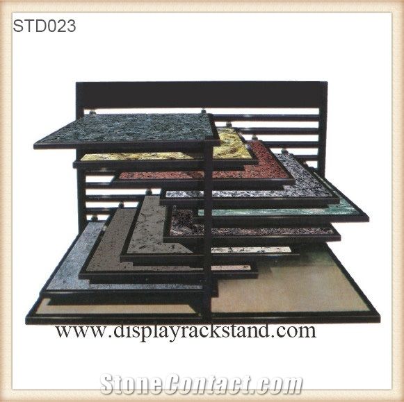 Wire Frames Sliding Display Racks for Ceramic Tile Stone Hardwood