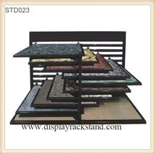 Wire Frames Sliding Display Racks for Ceramic Tile Stone Hardwood