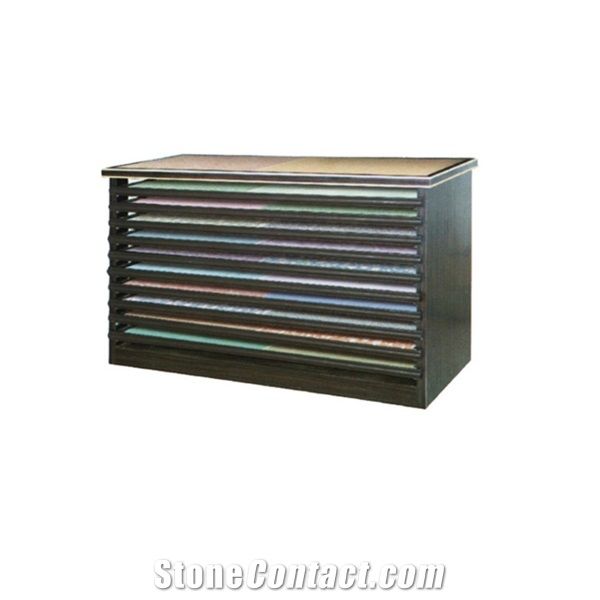 Wire Frames Sliding Display Racks for Ceramic Tile Stone Hardwood