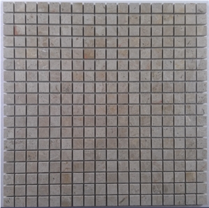 Light Emperador Small Square Mosaic Kitchen Backsplash Bathroom Wall Tile