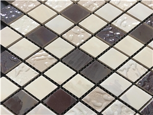 Microcrystal Glass Ceramic Mosaic Tile for Wall,Kitchen Decorate Material