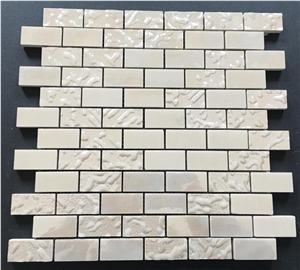 White Microcrystal Glass Mosaic Wall Tile White Microcrystal Glass Mosaic Wall Tile